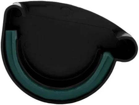 Заглушка желоба правая PROFIL система 90/75 RAL 9005 Черный