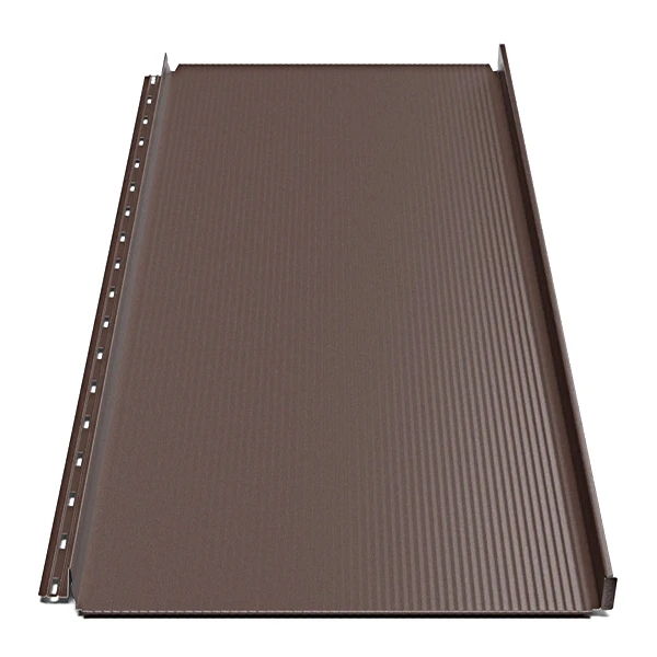 Клікфальц RUUKKI Classic Design 475 C/D/M + Sound ins. Green Coat Pural mat BT 0,50 мм RR887 Каштан