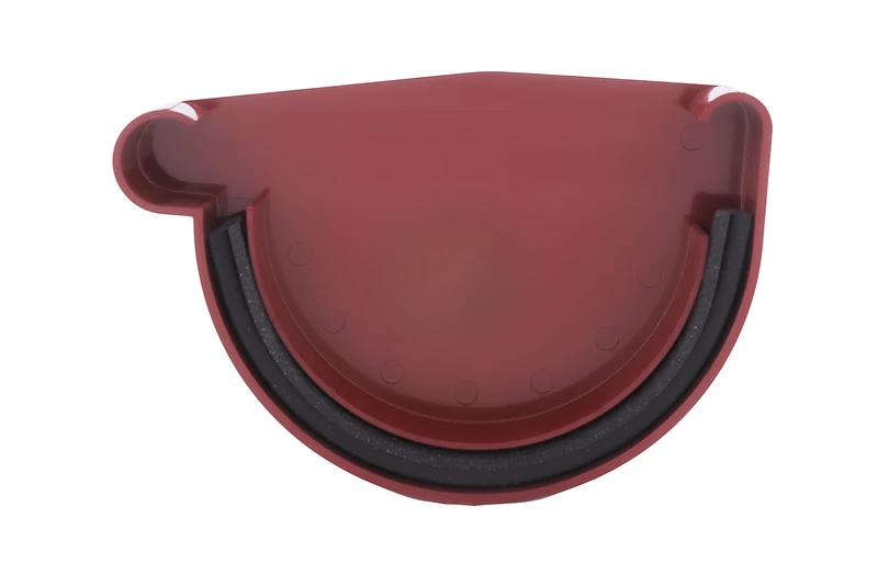 Заглушка желоба левая PROFIL система 130/100 RAL 3005 Красный