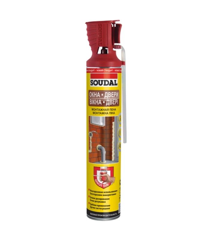 Піна монтажна зимова Soudal Soudafoam Gun P60 750мл