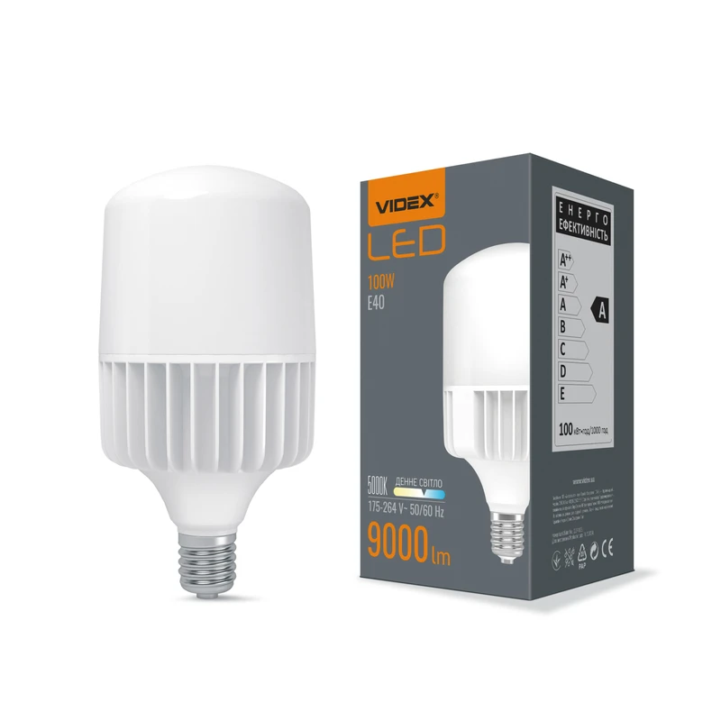 LED лампа Videx A145 100W E40 5000K (VL-A145-100405)