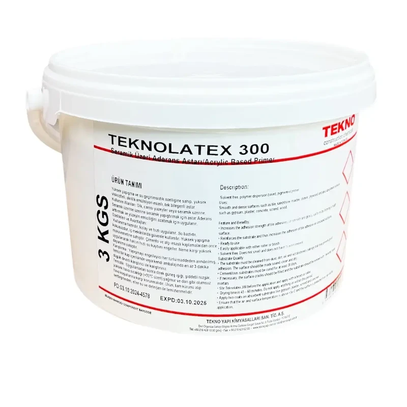 Ґрунтовка акрилова високоадгезійна (бетоноконтакт) TEKNO Teknolatex 300 3 кг