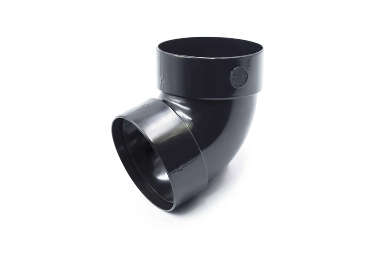 Отвод двумуфтовый RainWay система 90/75 67° RAL 7024 Графит