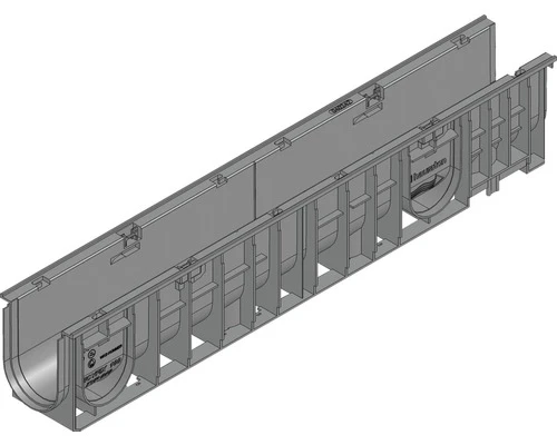Жолоб HAURATON Recyfix Standard 100 (150х185х1000), тип 010, РР-РЕ, 1м.п.