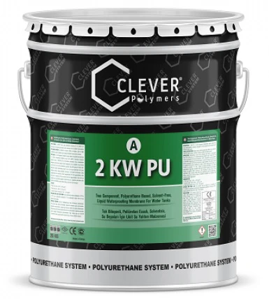 Поліуретанова гідроізоляція Clever Polymers 2KW PU 6 кг, Блакитний