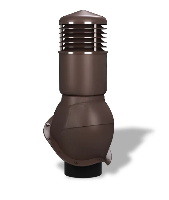 Вентиляционный выход изолированный для металлочерепицы Wirplast WiroVent PERFEKTA K55 Ø150/500 мм шоколадный