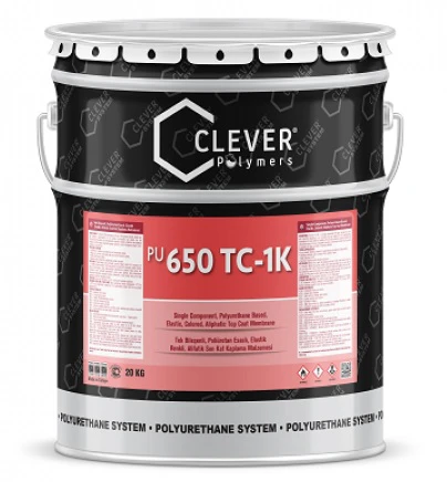 Фінішне покриття еластичне однокомпонентне Clever Polymers PU 650 TC 4 кг, Сірий
