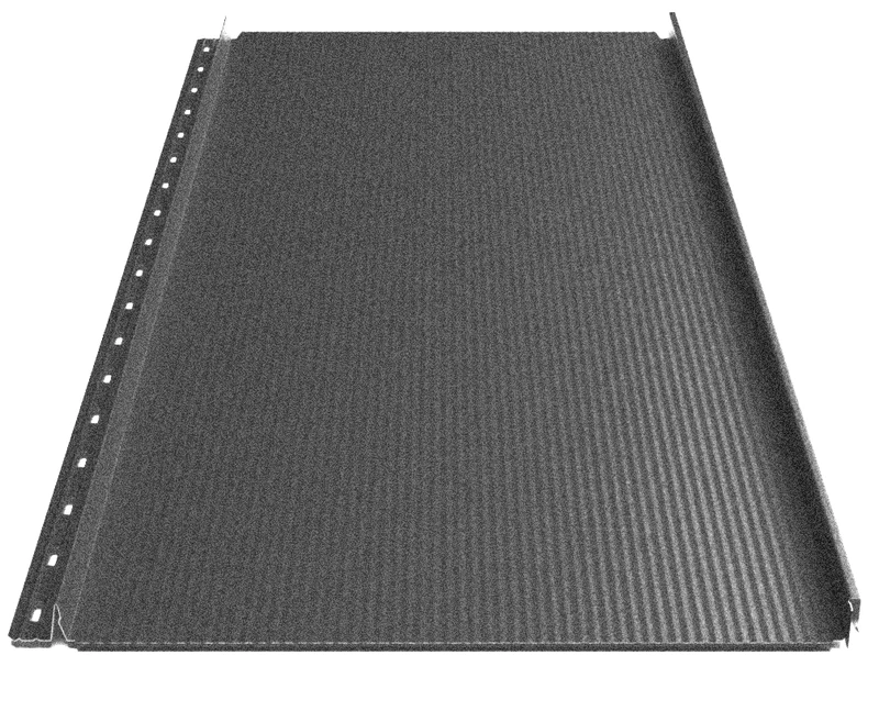 Клікфальц Будсервіс "Преміум" П4 Relief iceCrystal mat Thyssen krupp 0.50 mm RAL 9005 Чорний