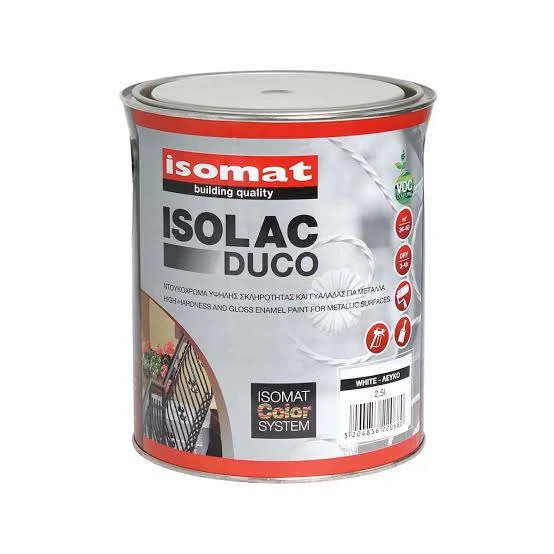 Износостойкая эмалевая краска для металлических поверхностей Isomat ISOLAC-DUCO GLOSS 0,75 л, (28) Chocolate