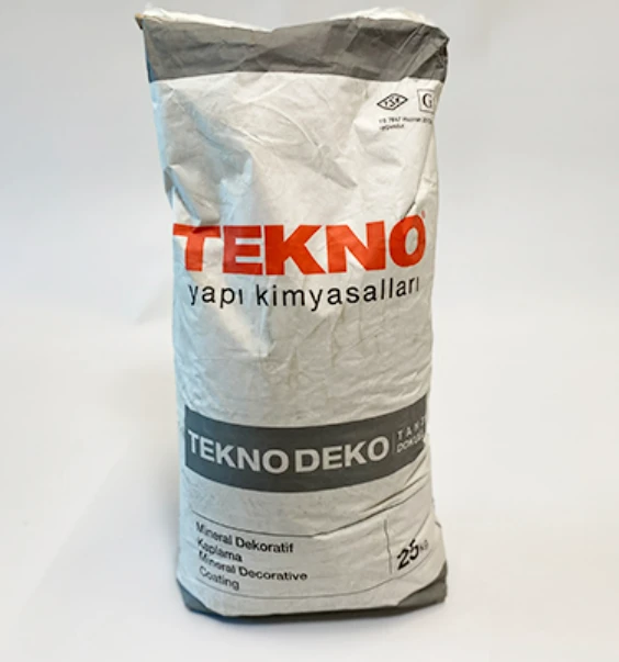 Декоративна вологостійка армована штукатурна суміш TEKNO Teknodeko 25 кг, Біла