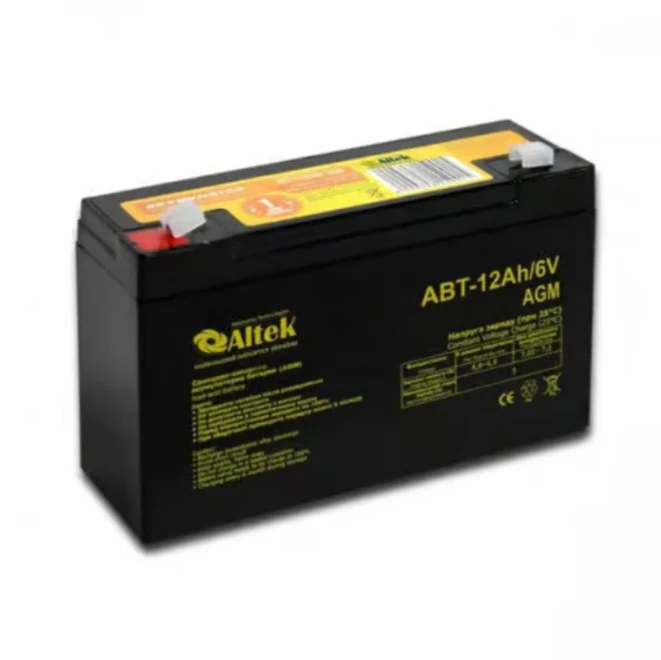 Акумулятор Altek ABT-12Ah/6V AGM