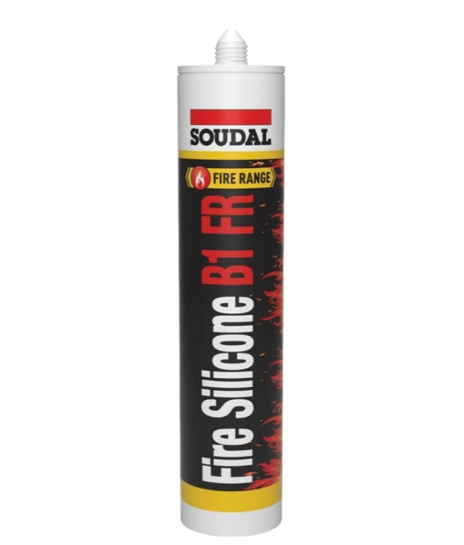 PROF Герметик пожарный Soudal Sіlіcone B1 FR черный 300мл