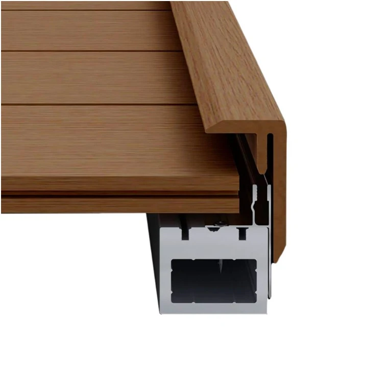 F-профіль Legro Ultra Naturale (WPC + алюм.) Teak 70х40х2500 mm