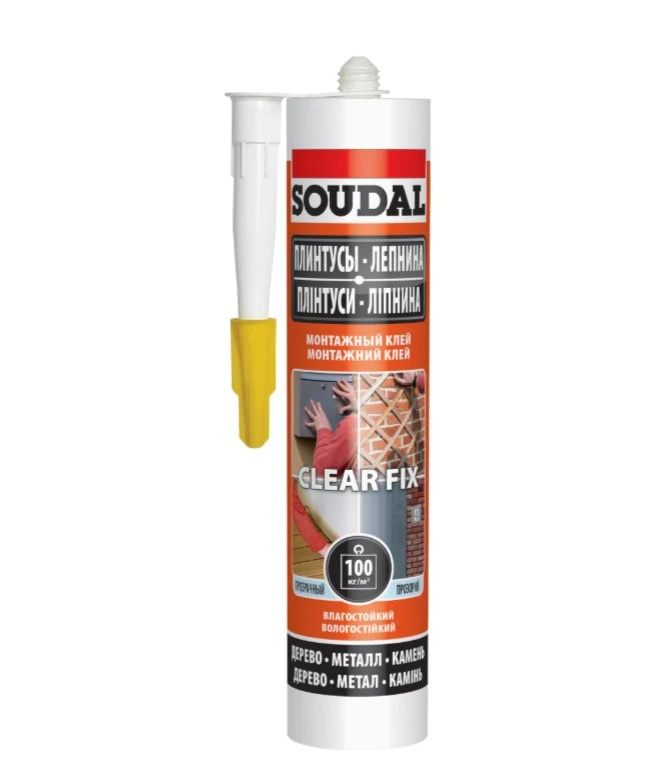 Клей монтажный Soudal CLEAR FIX прозрачный 280мл