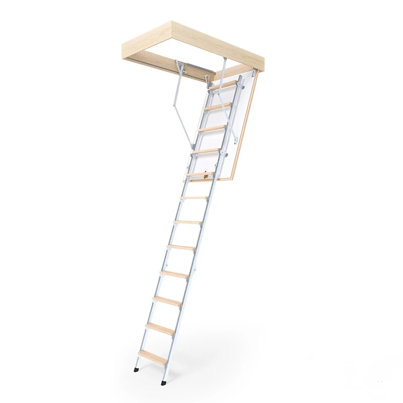 Горищні сходи Bukwood ECO Metal Standard 3-секційні Н280см 120х70 см