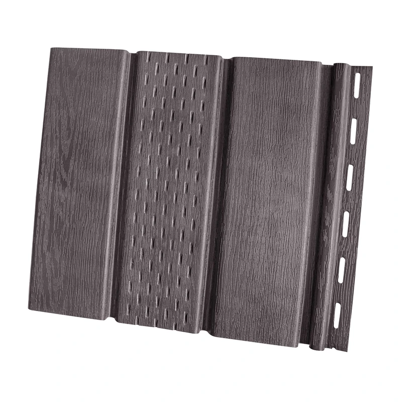 Панель софита RainWay с перфорацией 300x3000 (0,9 м2) RAL 8019 Темно-коричневый