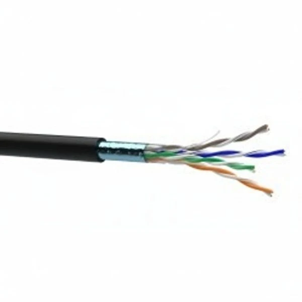 Кабель Одескабель FTP cat.5e 4х2х0,51 зовнішній PE 100МГц (бухта 305м) КППЕ ВП чорний