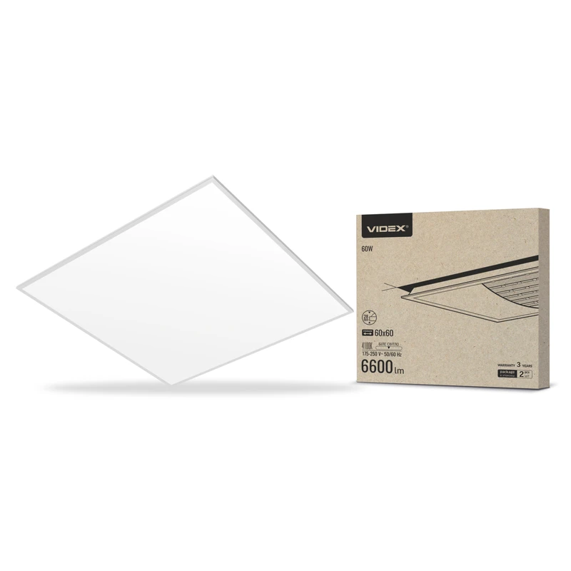 LED панель Videx 60W 4100K матова (VL-Pb604W)