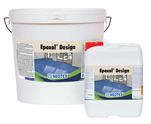 Епоксидна система для підлог NEOTEX Epoxol Design Base Coat Комплект (Α+Β) 13,5 кг білий