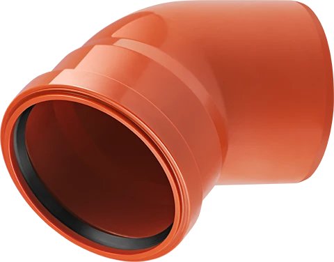 Коліно з ПВХ Magnaplast Ø110/45º