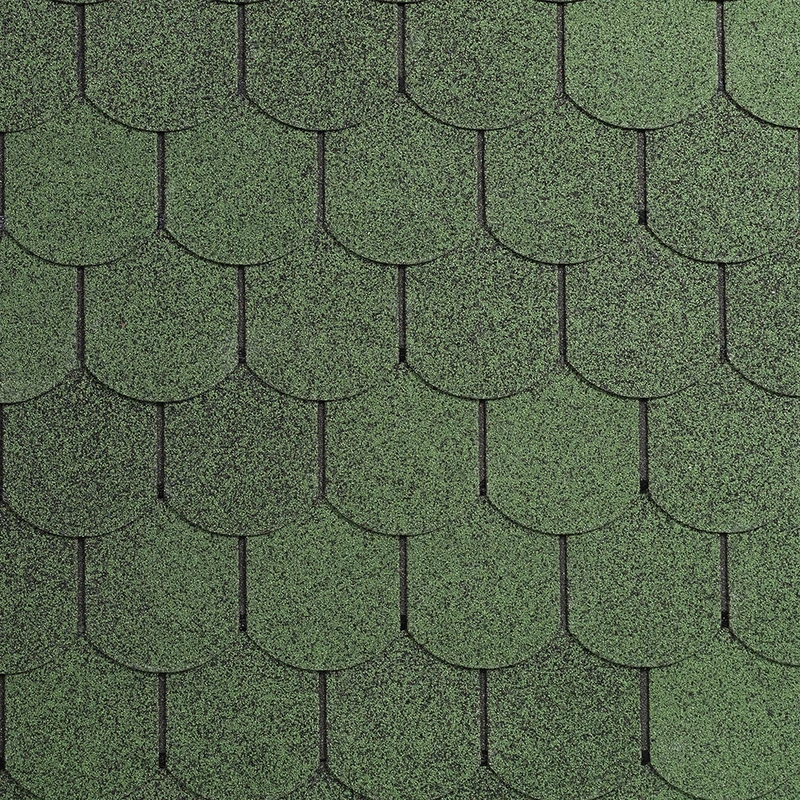 Битумная черепица IKO Superglass Biber 03 Amazon Green