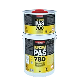 Двухкомпонентное УФ-стойкое полиаспарагиновое защитное покрытие Isomat TOPCOAT-PAS 780 Комплект (А+В) 3 кг, прозрачный