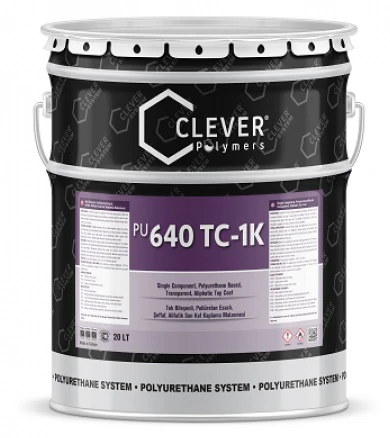 Фінішне покриття однокомпонентне Clever Polymers PU 640 TC 4 кг, Прозора