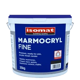 Акрилова водовідштовхувальна штукатурка Isomat MARMOCRYL Fine 25 кг, White