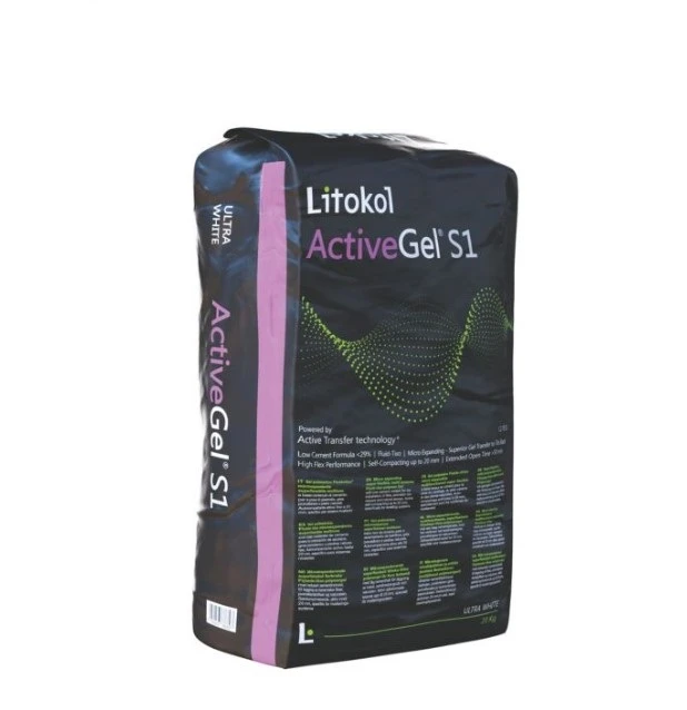 Адаптивний полімерний гелеподібний клей Litokol ActiveGel® S1 мішок 20 кг, сірий