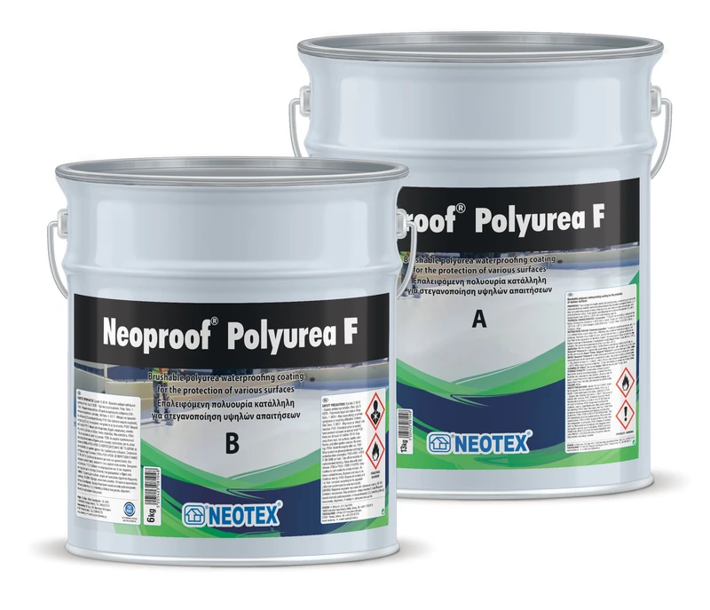 Гидроизоляционное покрытие NEOTEX Neoproof Polyurea F Комплект (A+B) 19 кг белый RAL 9003
