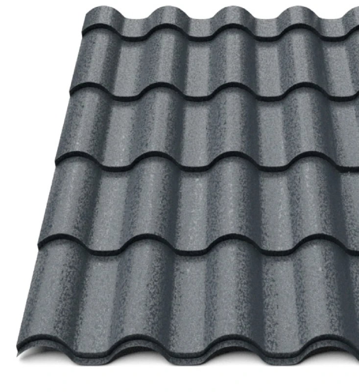 Металочерепиця Будсервіс "Інтегра 15" Relief iceCrystal mat Thyssen krupp 0.50 mm RAL 7016 Графіт