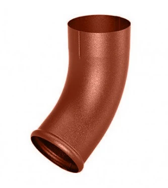 Колено 60° Flamingo система 125/90 RAL 8004 Кирпичный