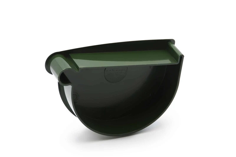 Заглушка воронки левая RainWay система 90/75 RAL 6009 Зеленый