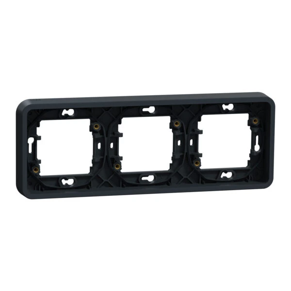 Рамка Schneider Electric 3-х кратная IP55 "MUREVA S" черная (C3) 