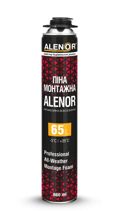 Піна всесезонна монтажна 65 ALENOR PRO 860 мл