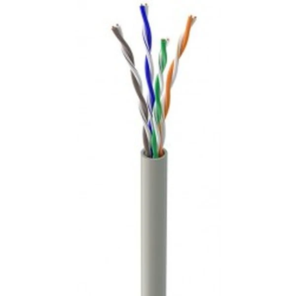 Кабель ЗЗЦМ UTP cat.5e AWG 4х2х0,51 350МГц (бухта 305м) КПВ-ВП сірий