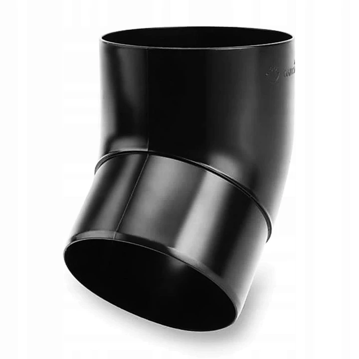 Коліно Galeco PVC система 130/100 45° RAL 9005 Чорний