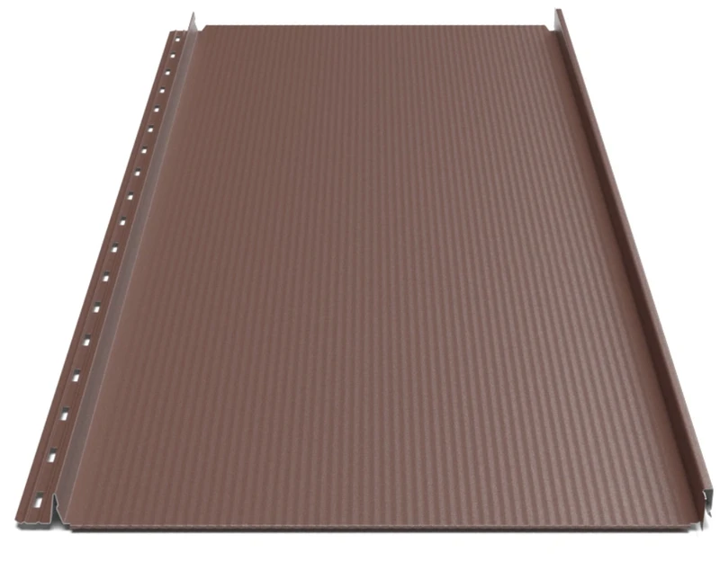 Клікфальц Будсервіс "Преміум" П4 Pladur wrinkle mat Thyssen krupp 0.50 mm RAL 8017 Коричневий