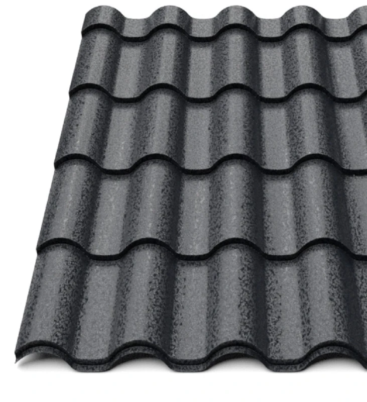 Металочерепиця Будсервіс "Інтегра 15" Relief iceCrystal mat Thyssen krupp 0.50 mm RAL 9005 Чорний