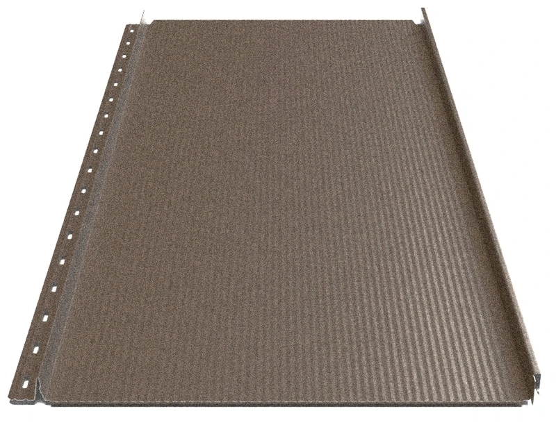 Клікфальц Будсервіс "Преміум" П4 Relief iceCrystal mat Thyssen krupp 0.50 mm RAL 8019 Коричневий