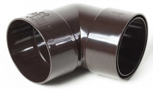 Колено с двумя раструбами ProAqua система 125/90, 67,5° RAL 8019 Темно-коричневый