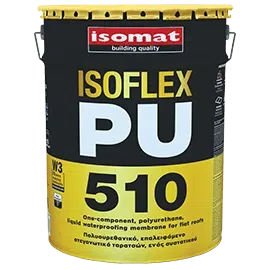 Поліуретанова рідка гідроізоляційна мембрана Isomat ISOFLEX-PU 510 25 кг, білий