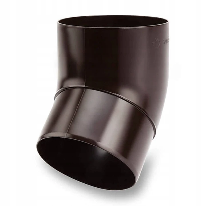 Коліно Galeco PVC система 130/100 45° RAL 8019 Темно-коричневий