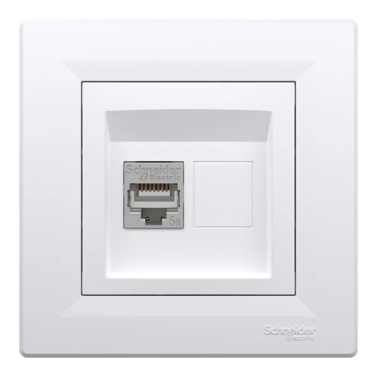 Розетка Schneider Electric комп. RJ-45 кат.5 STP внутр. "ASFORA" белая (C3) 