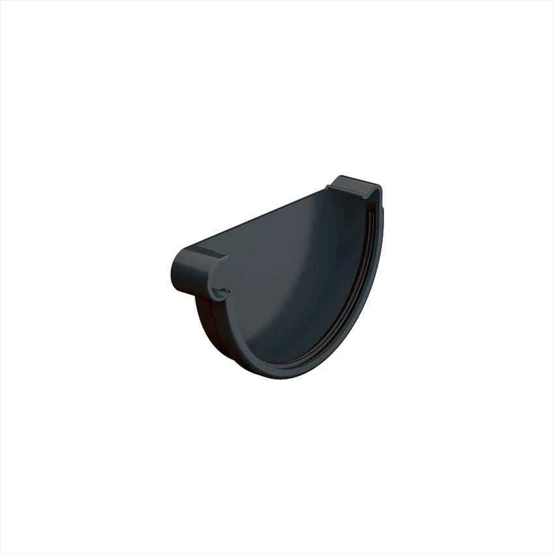 Заглушка ліва Galeco PVC система 150/100 RAL 7015 Графітовий
