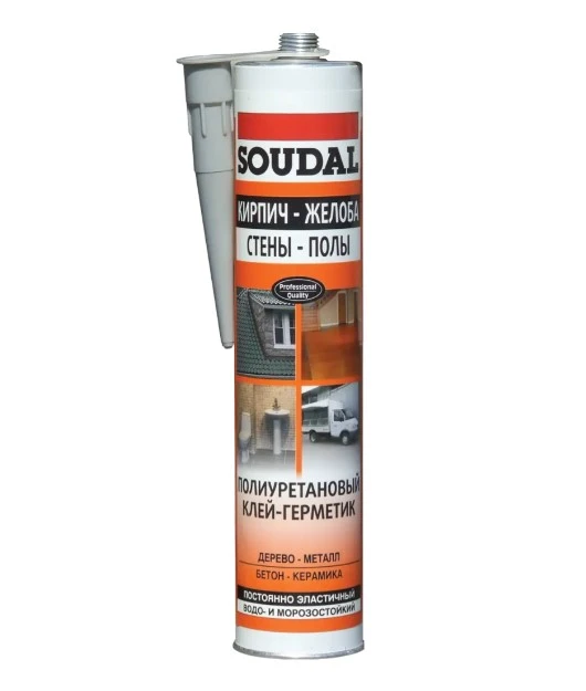 PROF Герметик полиуретановый Soudal PU sealant серый 290мл