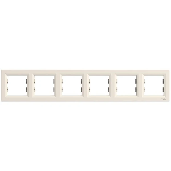 Рамка Schneider Electric 6-ти кратная "ASFORA" сл.к. (C1) 
