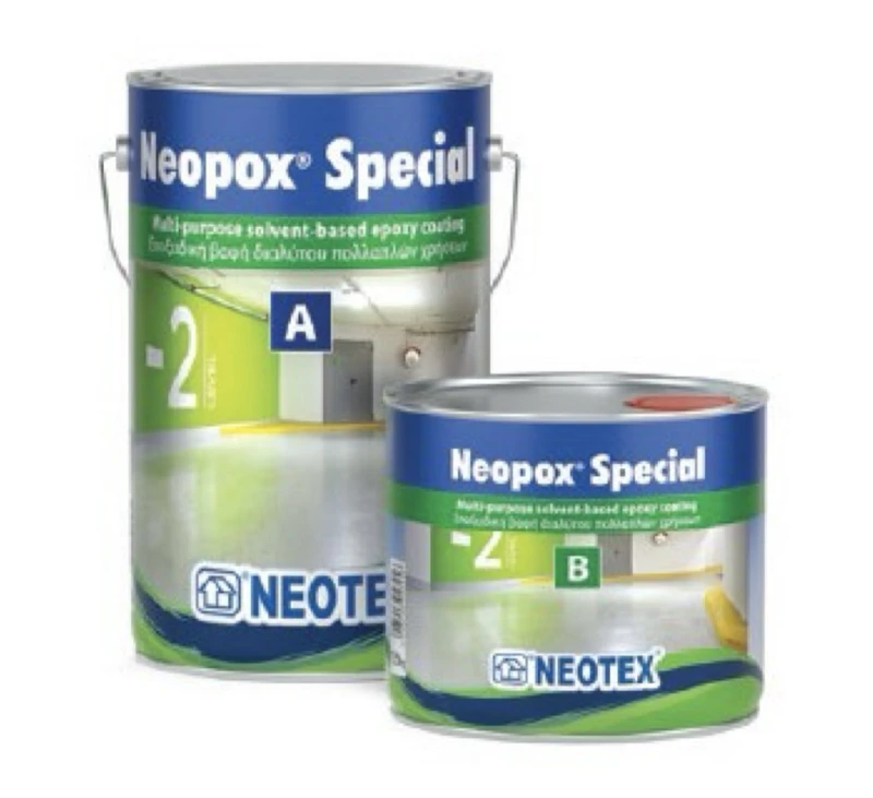 Епоксидне покриття для підлог NEOTEX Neopox Special Комплект (A+B) 10 кг RAL 7040 Сірий