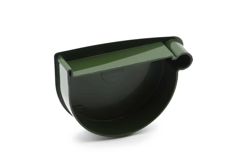 Заглушка воронки правая RainWay система 130/100 RAL 6009 Зеленый