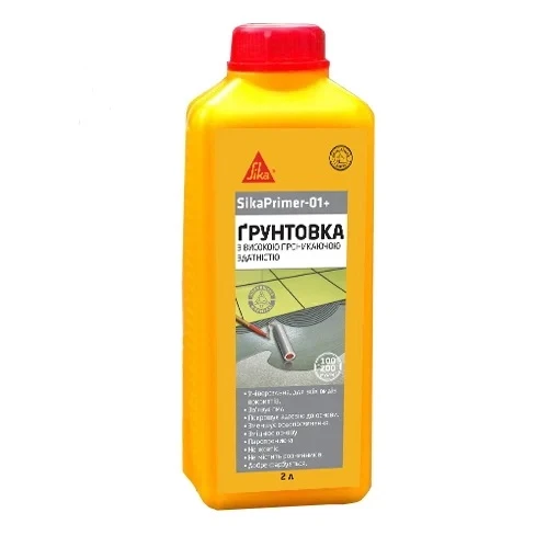 Грунтовка універсальна для пористих поверхонь Sika SikaPraimer-01+ 2 л